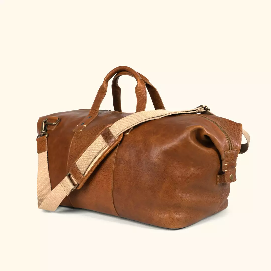 Buffalo Jackson Trading Co. Walker Leather Weekend Bag | Rustic Tan 4 Buffalo Jackson Trading Co. Walker Leather Weekend Bag | Rustic Tan