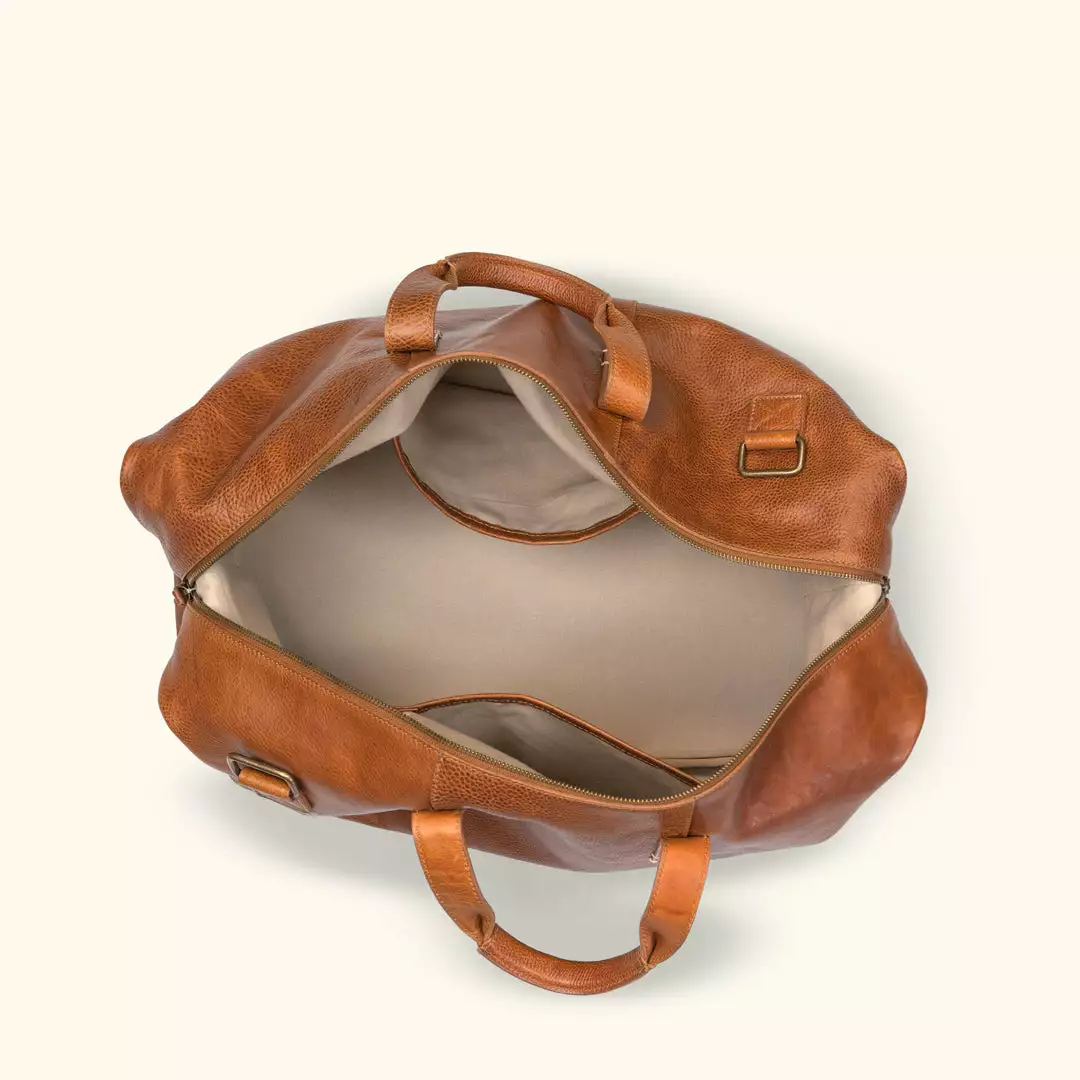 Buffalo Jackson Trading Co. Walker Leather Weekend Bag | Rustic Tan 7 Buffalo Jackson Trading Co. Walker Leather Weekend Bag | Rustic Tan