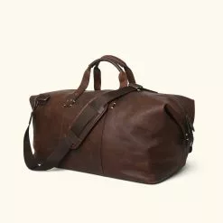 Buffalo Jackson Trading Co. Leather Duffle Bags Walker Leather Weekend Bag | Vintage Oak
