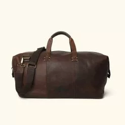 Buffalo Jackson Trading Co. Leather Duffle Bags Walker Leather Weekend Bag | Vintage Oak