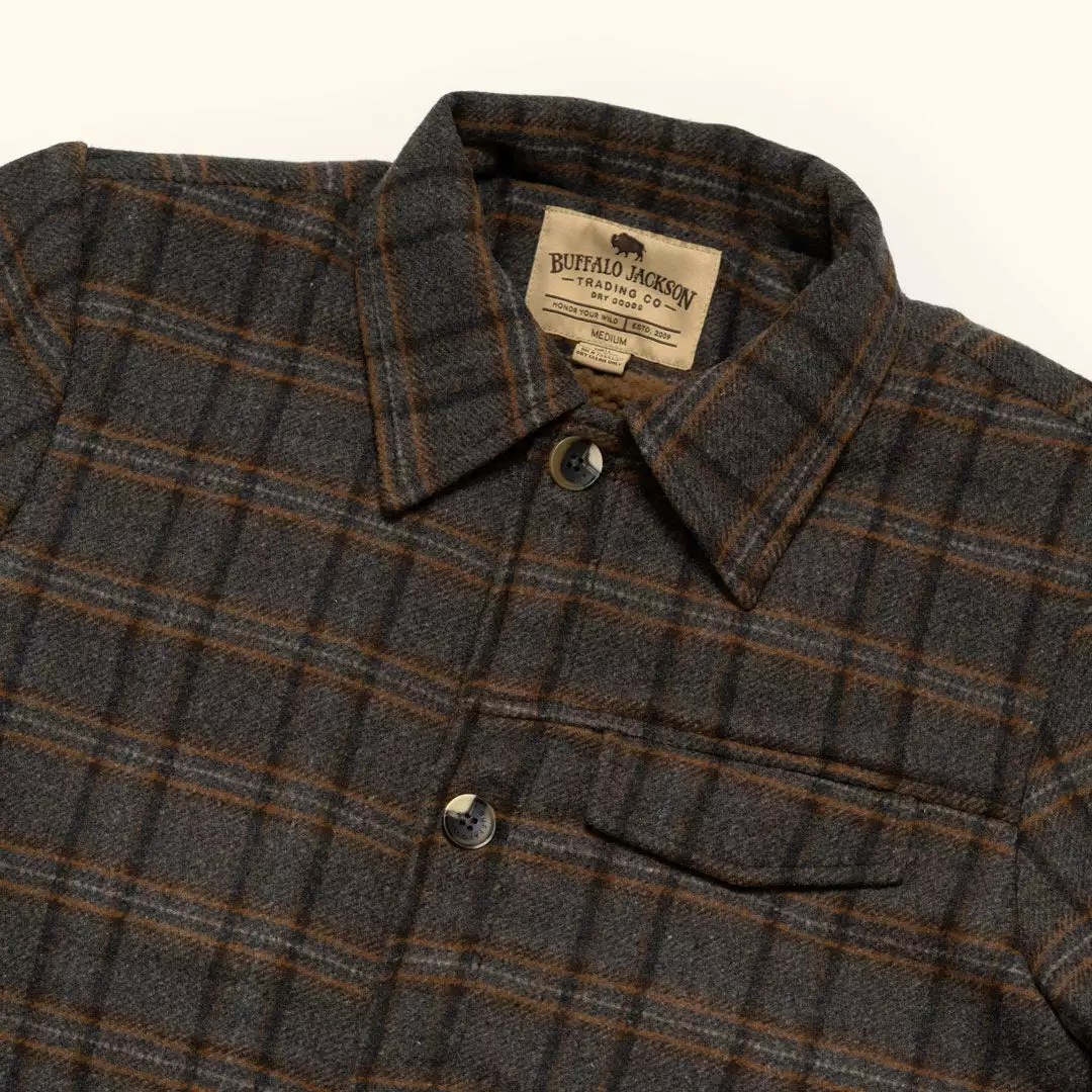 Buffalo Jackson Trading Co. Wesley Wool Jacket | Brown Plaid 7 Buffalo Jackson Trading Co. Wesley Wool Jacket | Brown Plaid