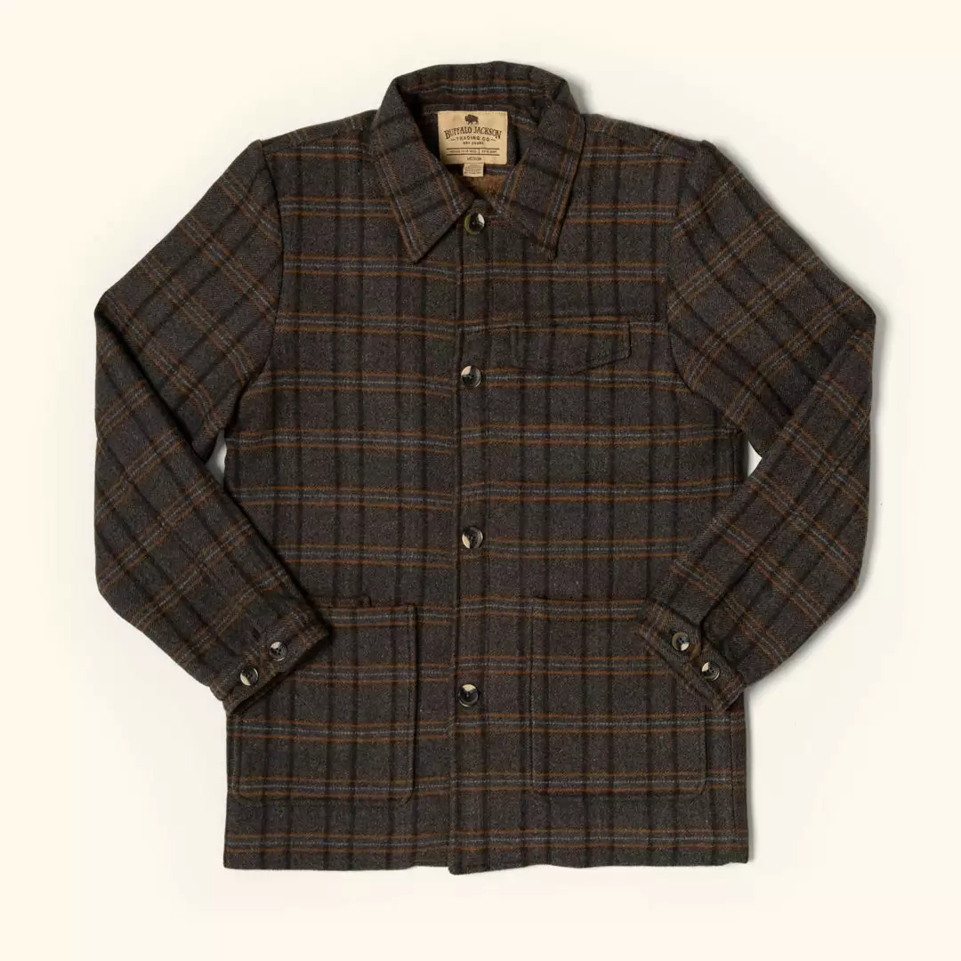Buffalo Jackson Trading Co. Wesley Wool Jacket | Brown Plaid 4 Buffalo Jackson Trading Co. Wesley Wool Jacket | Brown Plaid
