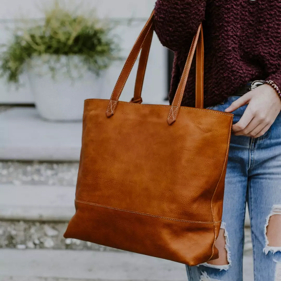 Buffalo Jackson Trading Co. Madison Leather Tote Bag | Saddle Tan Leather Totes 11 Buffalo Jackson Trading Co. Madison Leather Tote Bag | Saddle Tan Leather Totes