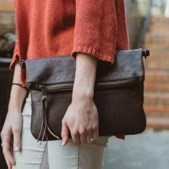 Buffalo Jackson Trading Co. Madison Leather Crossbody Foldover Clutch | Dark Hazelnut 21 Buffalo Jackson Trading Co. Madison Leather Crossbody Foldover Clutch | Dark Hazelnut