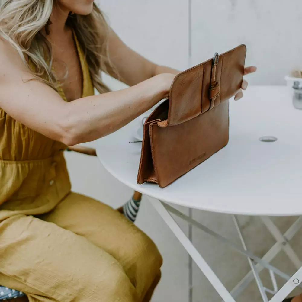 Buffalo Jackson Trading Co. Chelsea Leather Clutch | Honey Brown 13 Buffalo Jackson Trading Co. Chelsea Leather Clutch | Honey Brown