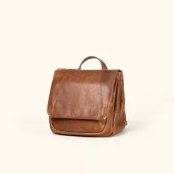 Buffalo Jackson Trading Co. Walker Small Leather Backpack | Rustic Tan