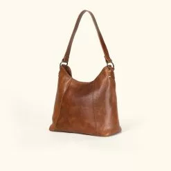 Buffalo Jackson Trading Co. Walker Leather Shoulder Bag | Rustic Tan