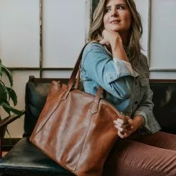 Buffalo Jackson Trading Co. Walker Leather Tote Bag | Rustic Tan 18 Buffalo Jackson Trading Co. Walker Leather Tote Bag | Rustic Tan