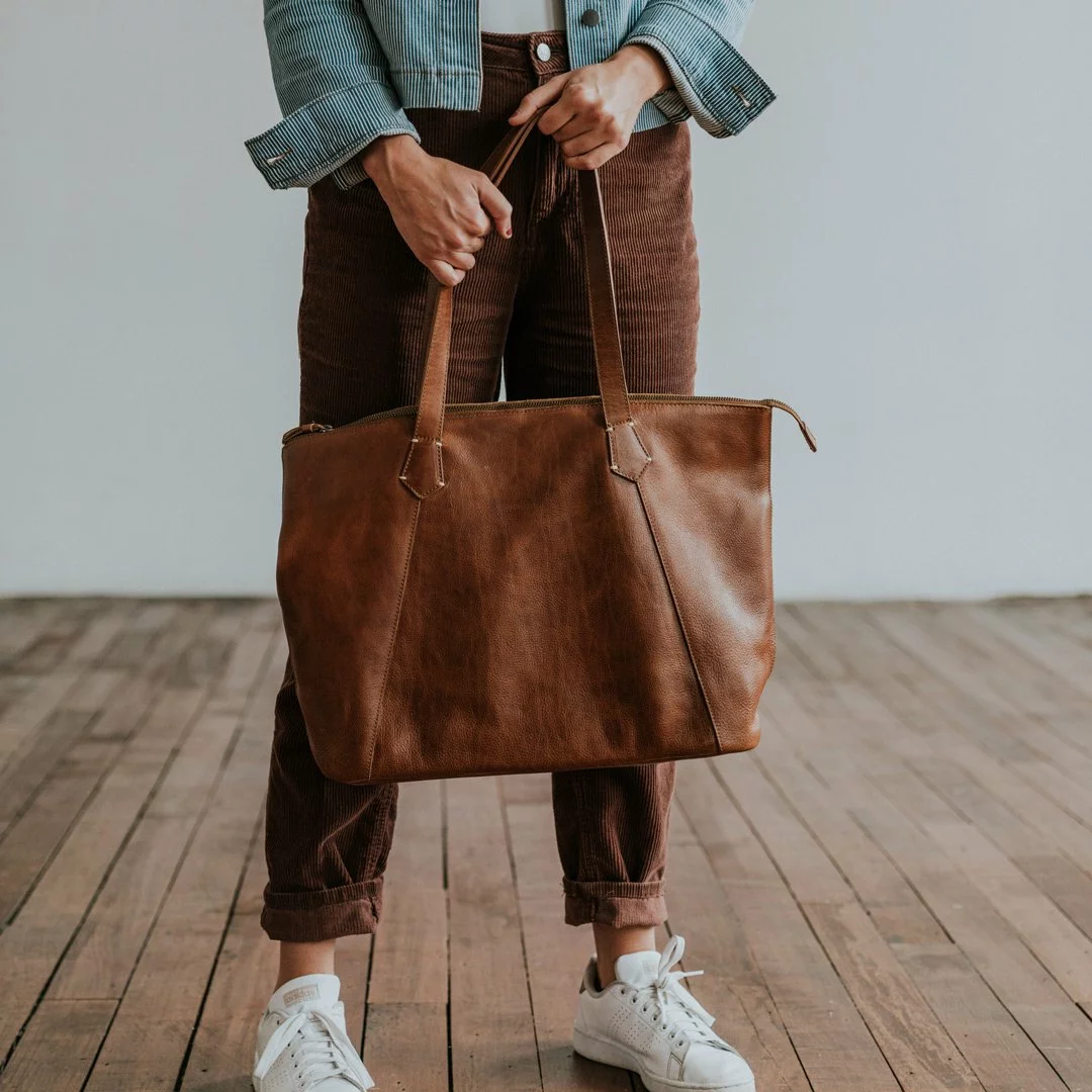 Buffalo Jackson Trading Co. Walker Leather Tote Bag | Rustic Tan 9 Buffalo Jackson Trading Co. Walker Leather Tote Bag | Rustic Tan