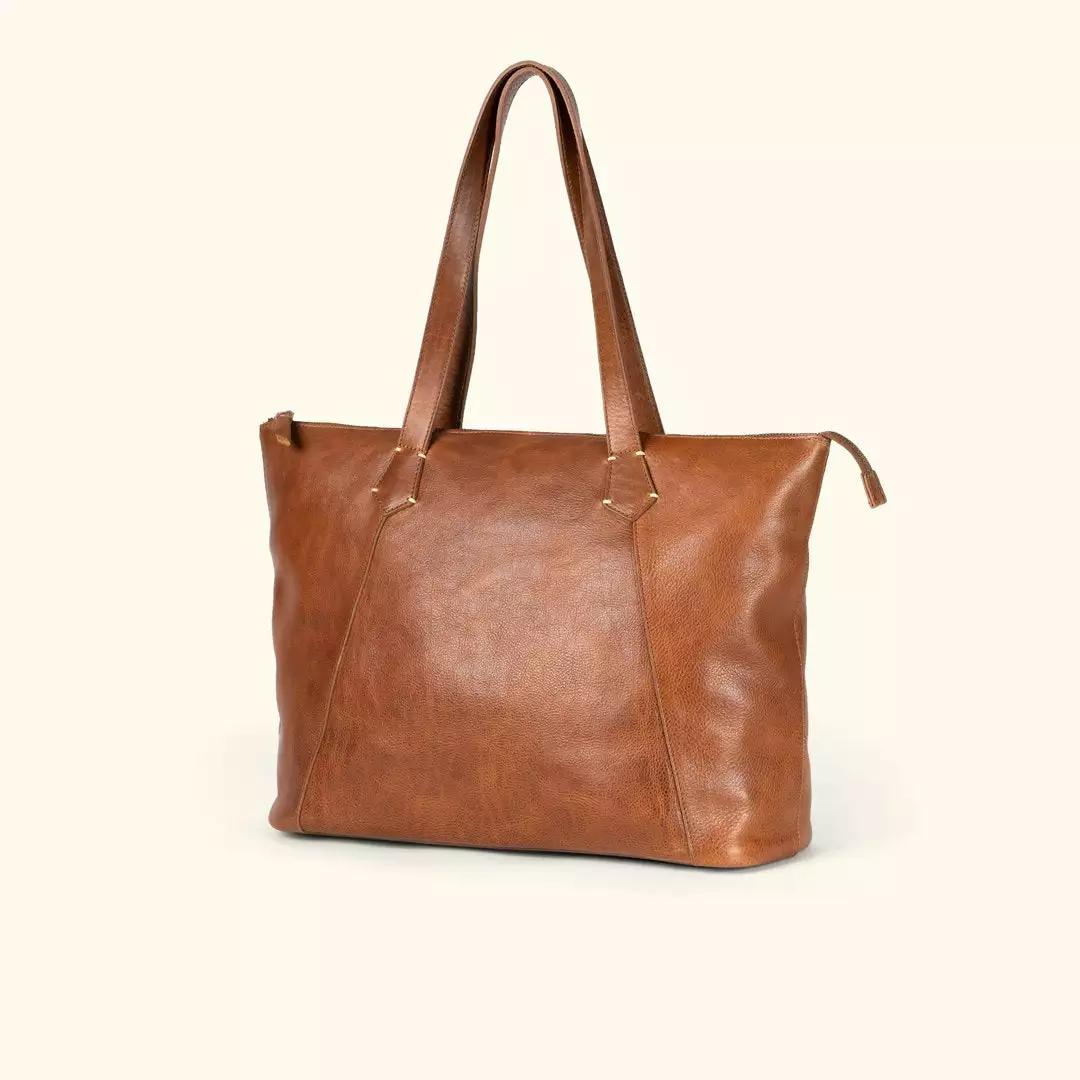 Buffalo Jackson Trading Co. Walker Leather Tote Bag | Rustic Tan 5 Buffalo Jackson Trading Co. Walker Leather Tote Bag | Rustic Tan
