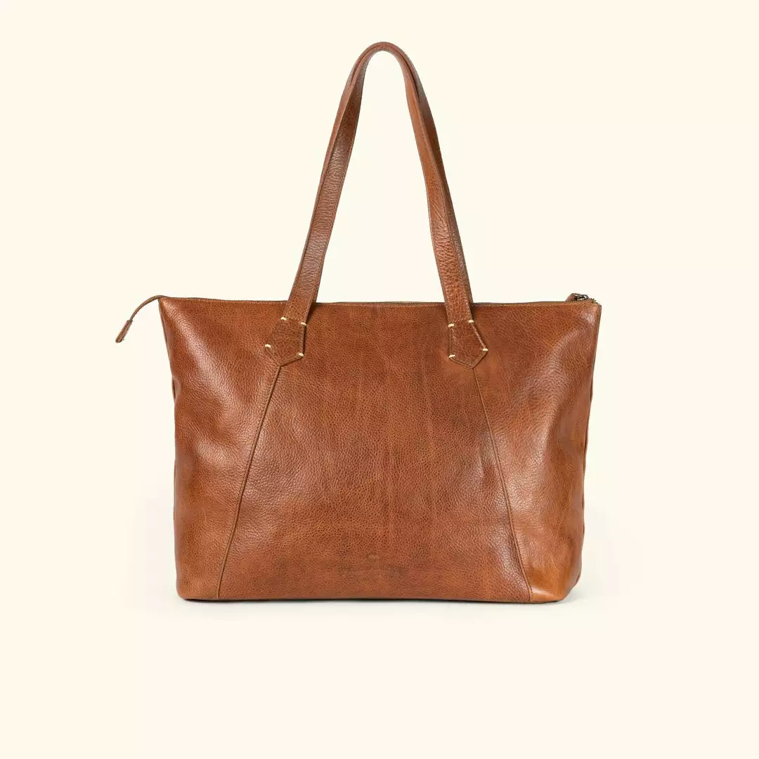 Buffalo Jackson Trading Co. Walker Leather Tote Bag | Rustic Tan 3 Buffalo Jackson Trading Co. Walker Leather Tote Bag | Rustic Tan