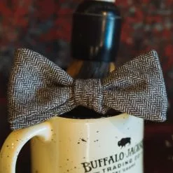 Buffalo Jackson Trading Co. Herringbone Wool Bow Tie | Brown Apparel